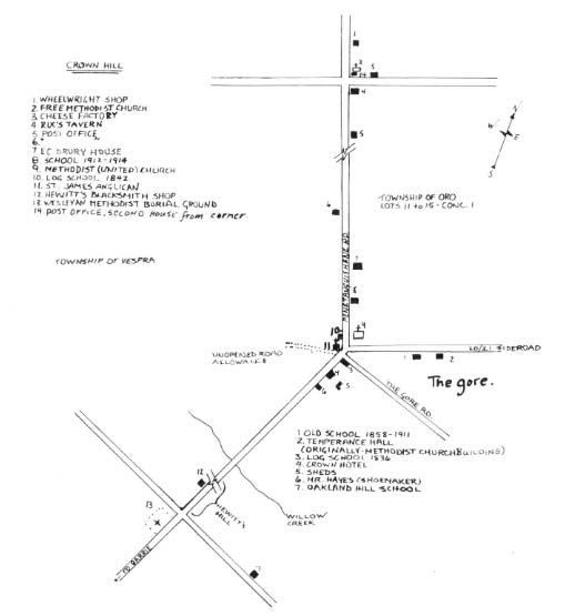 Map of Crown Hill - Page 197, Story of Oro.