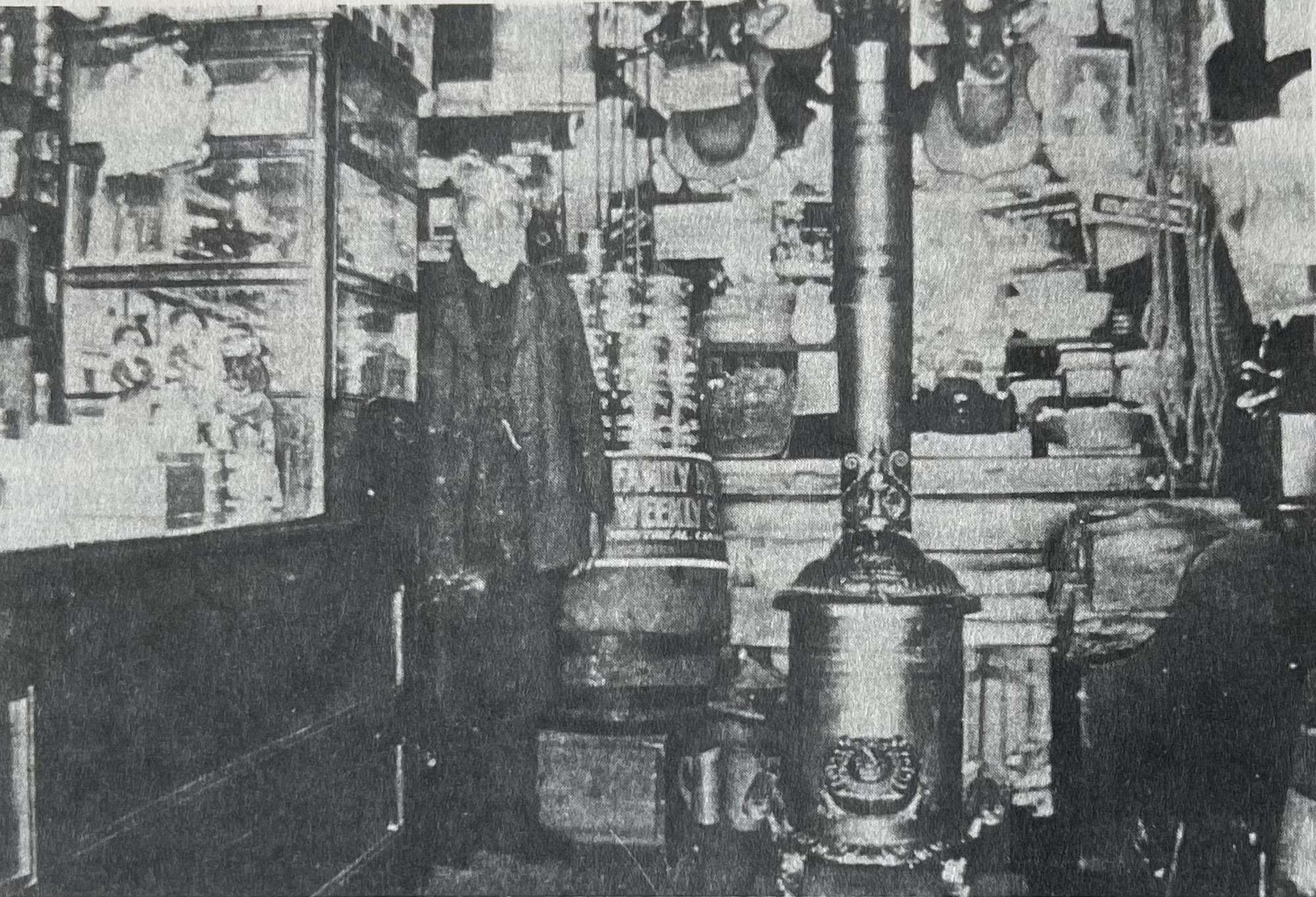 Interior of James Ball’s Store 1860-1938. Pg 318 Story of Oro